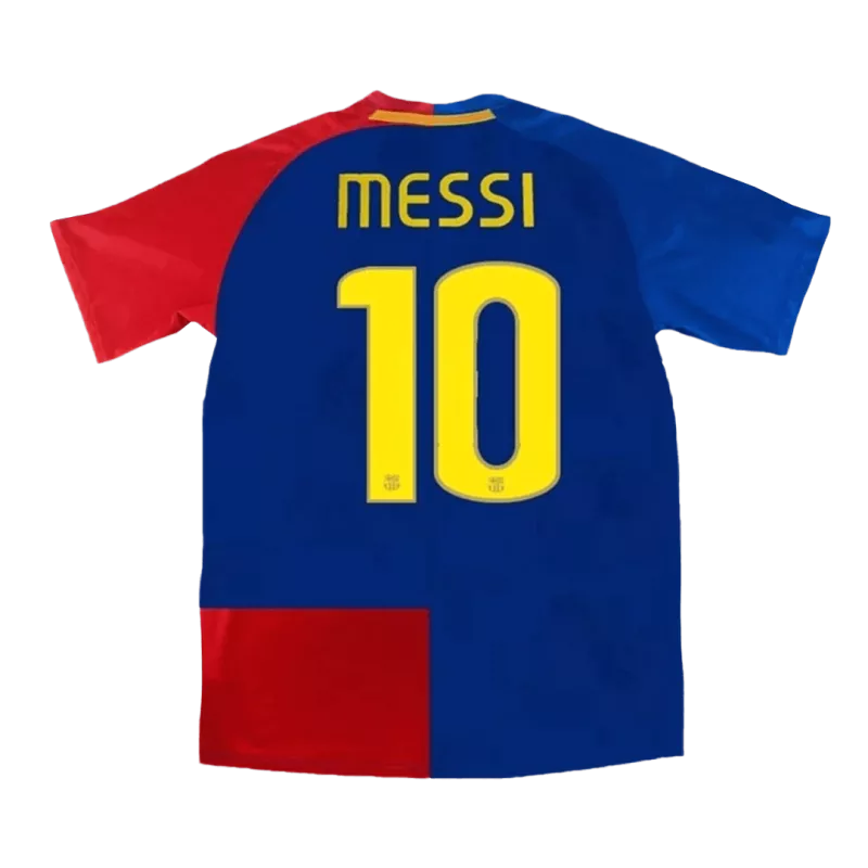 Barcelona MESSI #10 Home Jersey Retro 2008/09   UCL Final